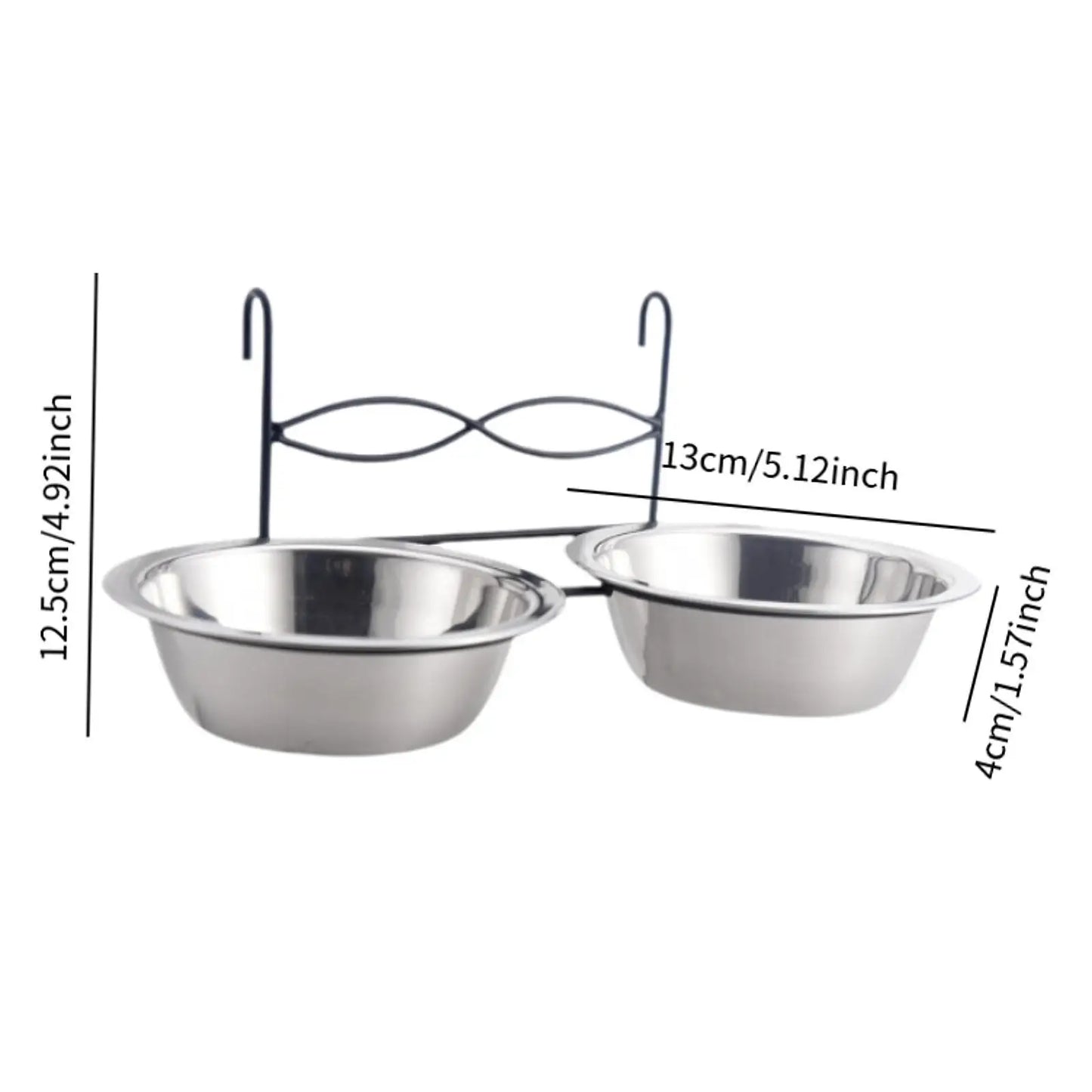 Kesoto Stainless Steel Dog Feeding Station Anti Slip Bowl