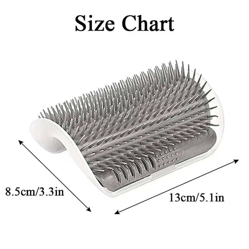 Cat Scratcher Massage Comb Corner Scratching Brush With Catnip Grooming