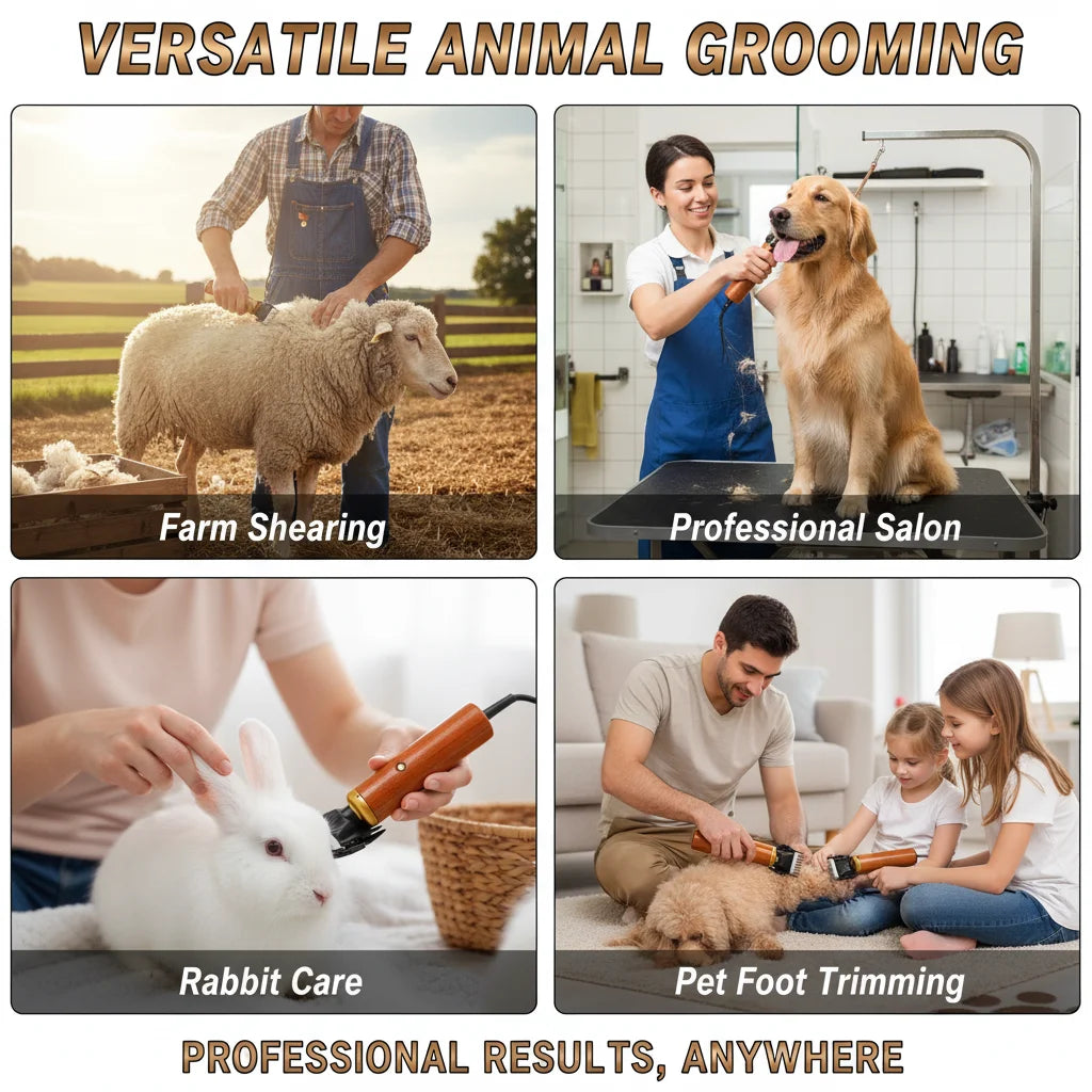 Bymaocar Electric Pet Clipper 55W Professional Corded Animal Shears