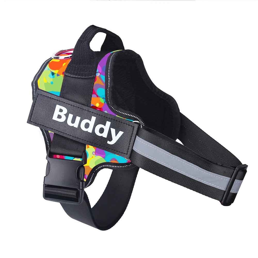 Bolux Personalized No Pull Reflective Dog Harness Vest