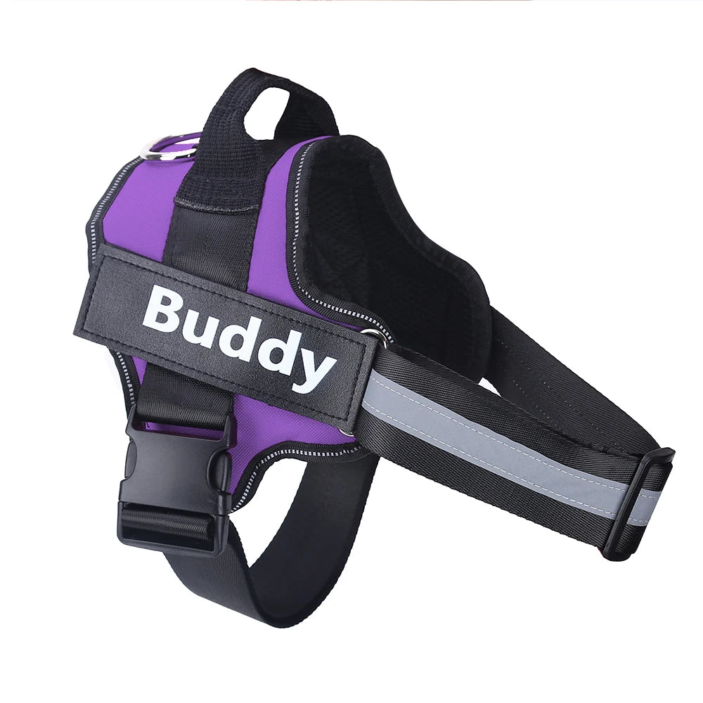 Bolux Personalized No Pull Reflective Dog Harness Vest