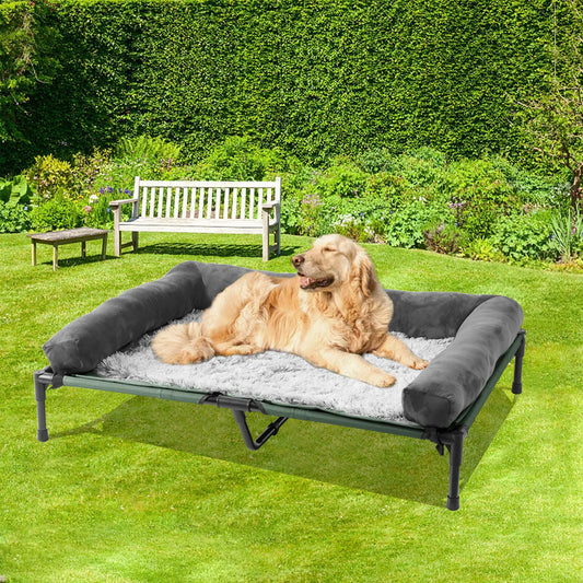 Guangdong Extra Large Cooling Elevated Dog Bed With Bolster Waterproof