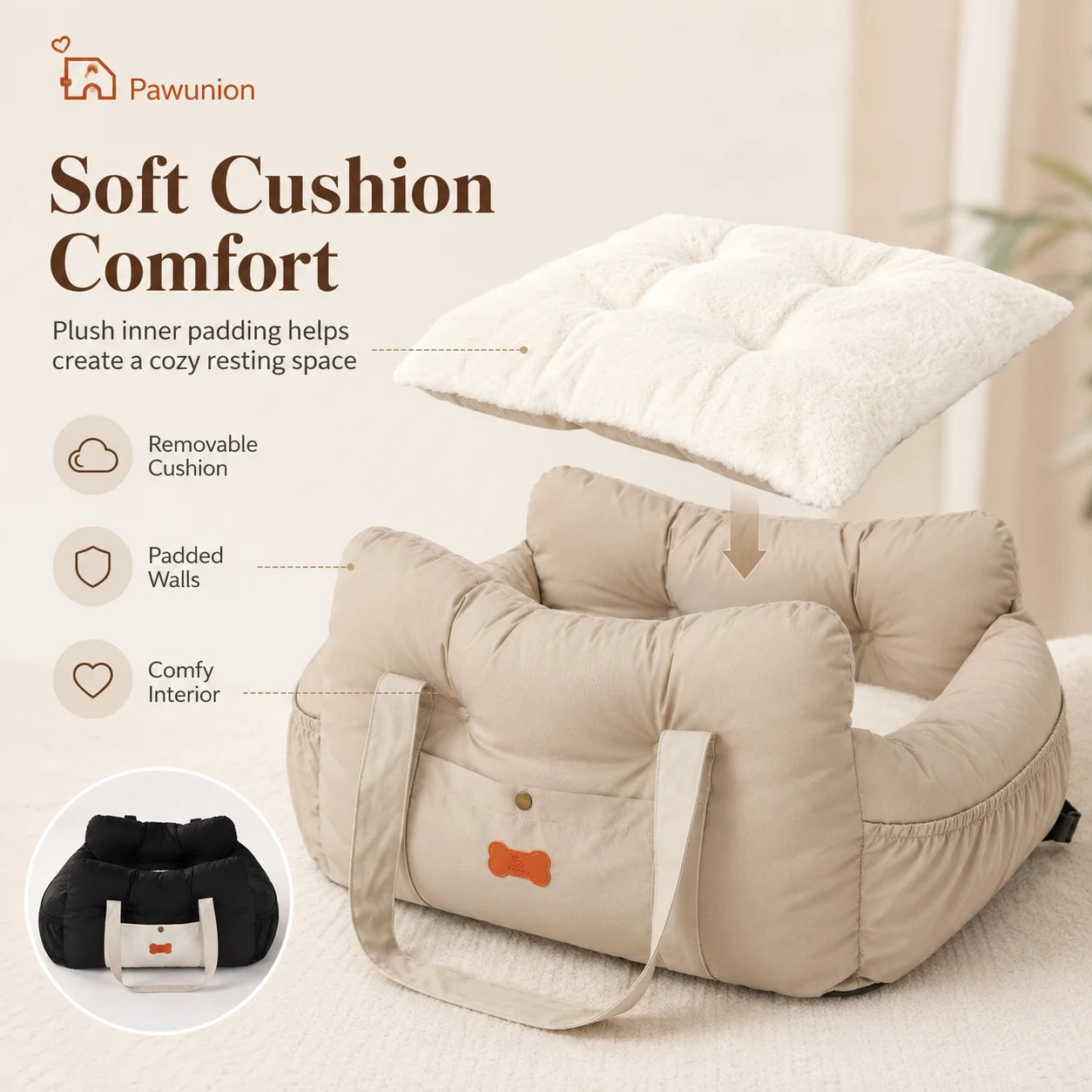 Dog Car Seat Booster For Small To Medium Dogs Portable