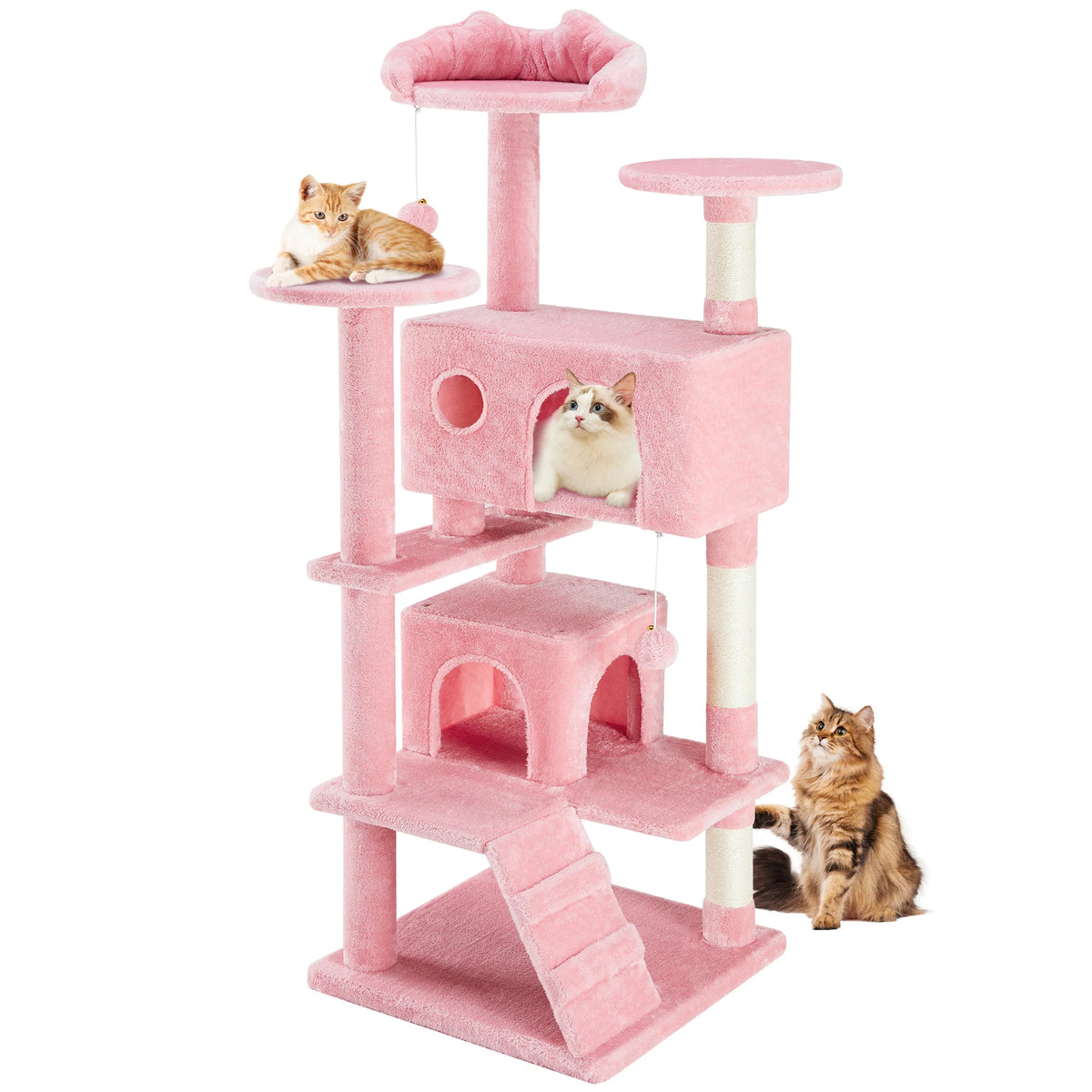 JHK Multi Level Cat Tree Tower With Scratching Post And Platforms