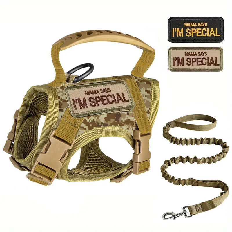 Decoration Ribbons Tactical Cat Dog Harness Leash Soft Mesh Vest