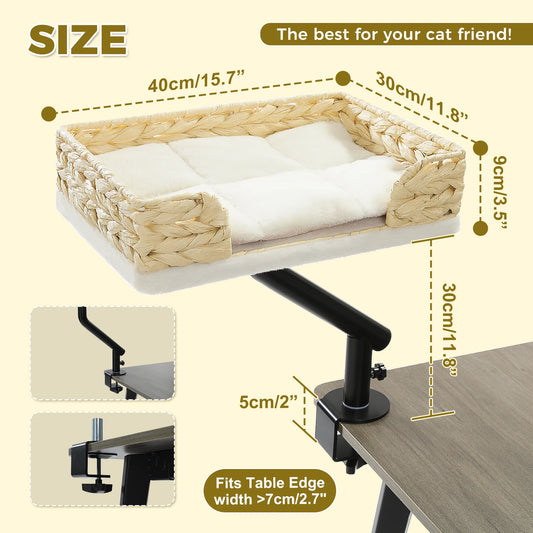 PAWZ Road Cat Desk Bed 360 Rotatable Cat Bed Stand