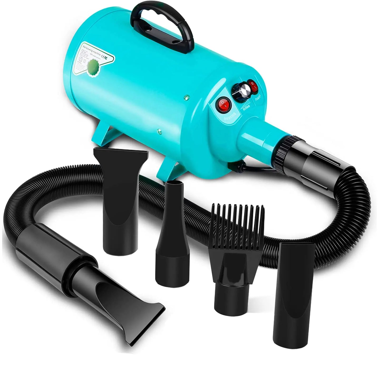 Powerful Dog Hair Dryer 3.8HP 2800W Pet Grooming Blower