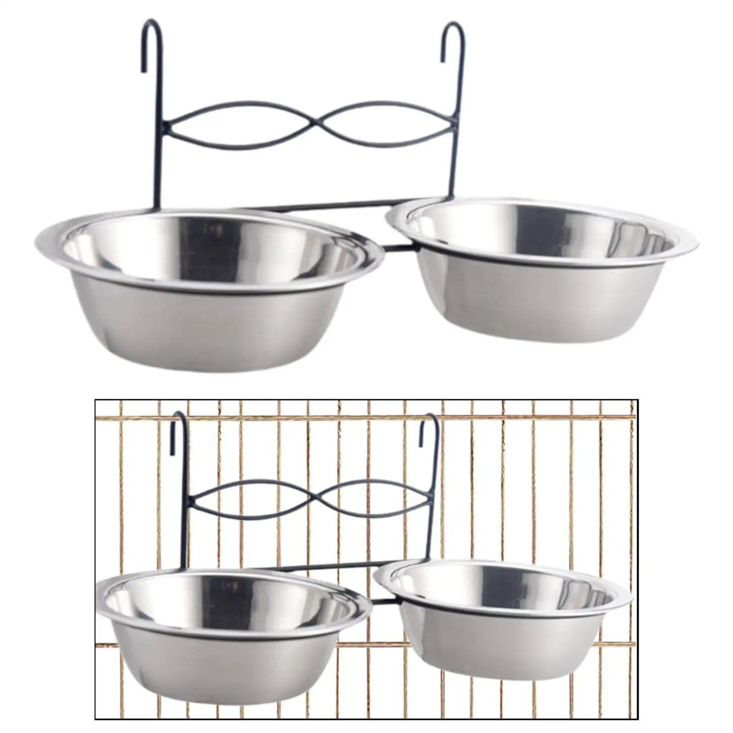 Kesoto Stainless Steel Dog Feeding Station Anti Slip Bowl