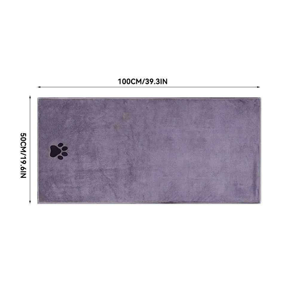 Microfiber Pet Bath Towel for Dogs and Cats Grooming