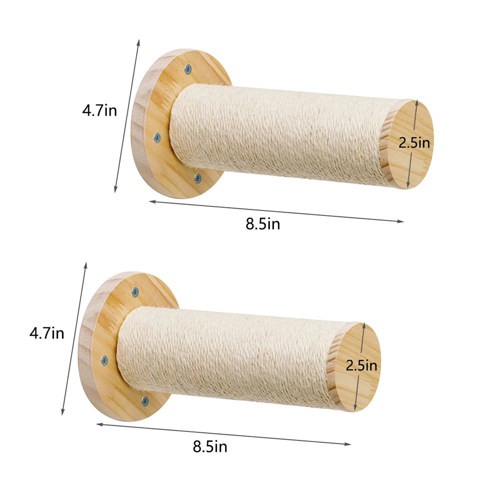 PETRAVELCN Cat Moon Shaped Wall Shelf Hammock Climbing Steps