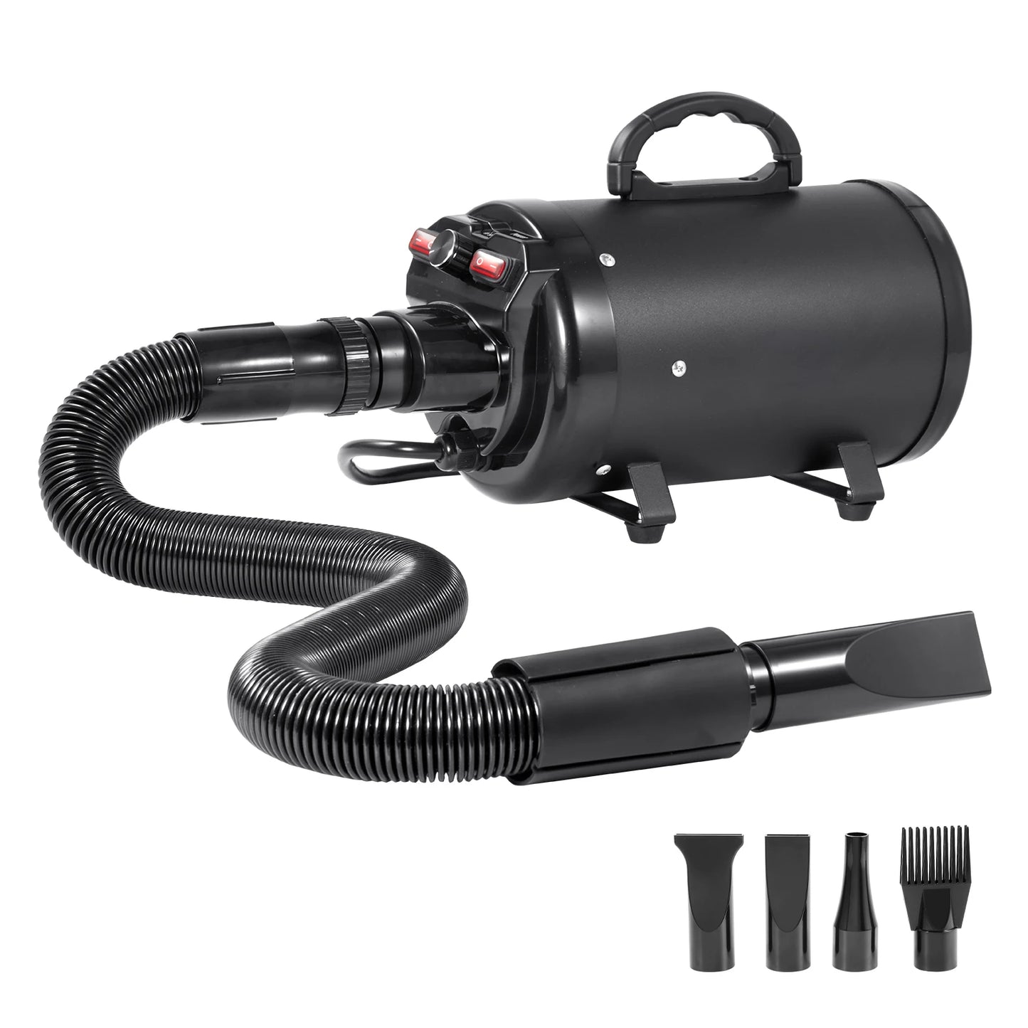 SucceBuy 2000W Dog Dryer With Adjustable Speed And Temperature Control 4 Nozzles