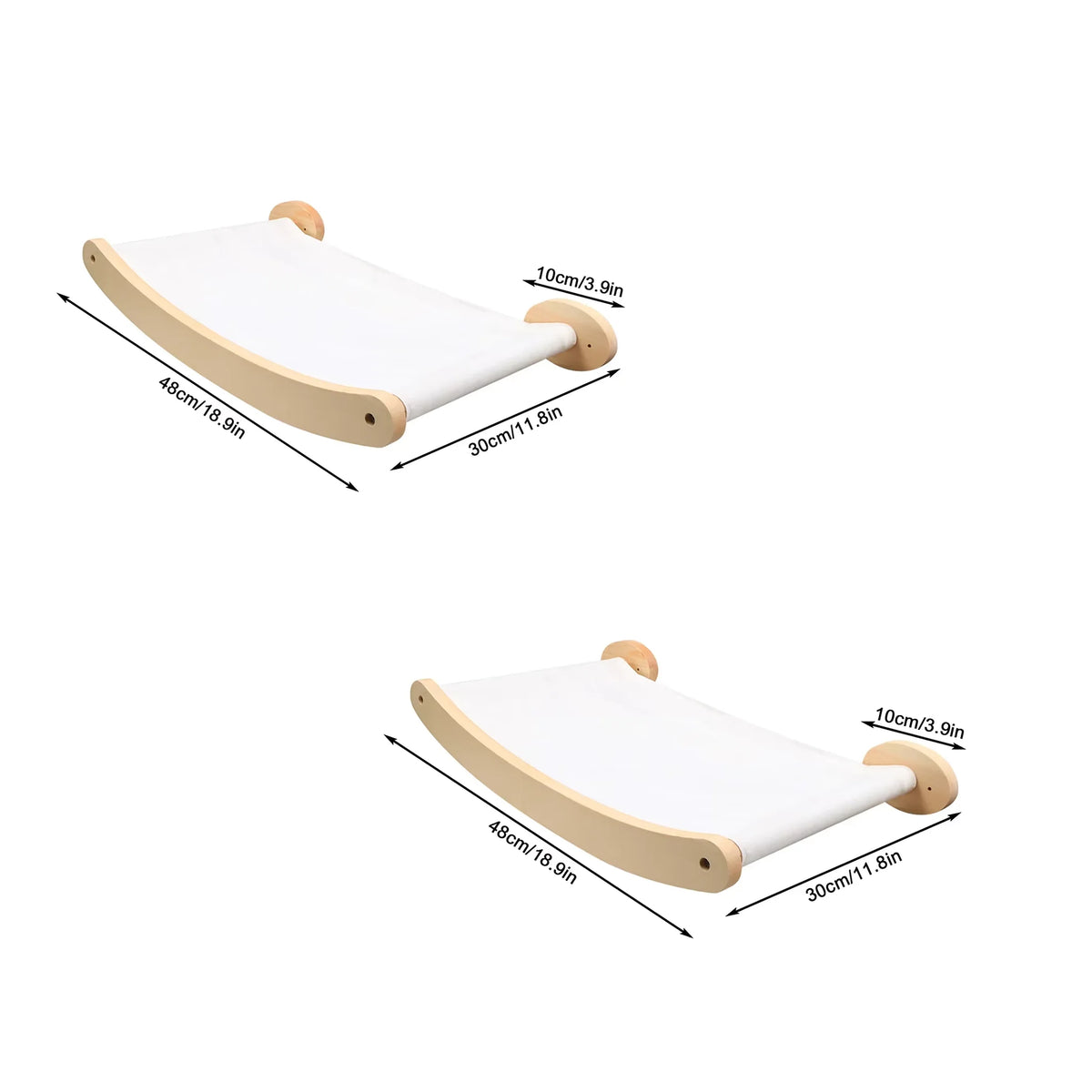 CWV Wall Mounted Cat Hammock Stairway And Sisal Scratching Shelf