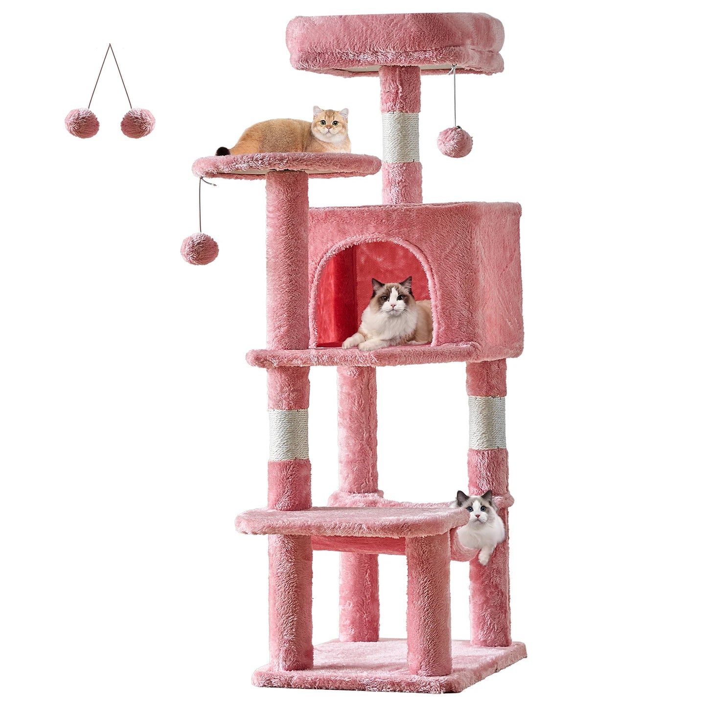 JHK Multi Cat Climbing Cat Tree Tower For Indoor Cats