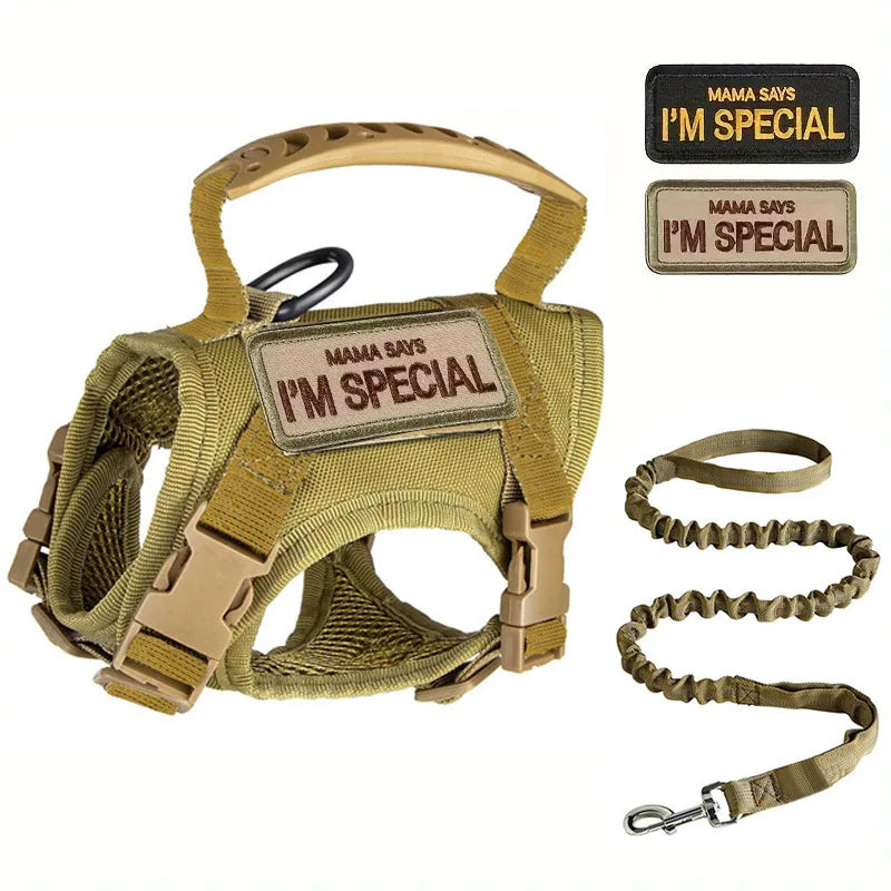 Decoration Ribbons Tactical Cat Dog Harness Leash Soft Mesh Vest