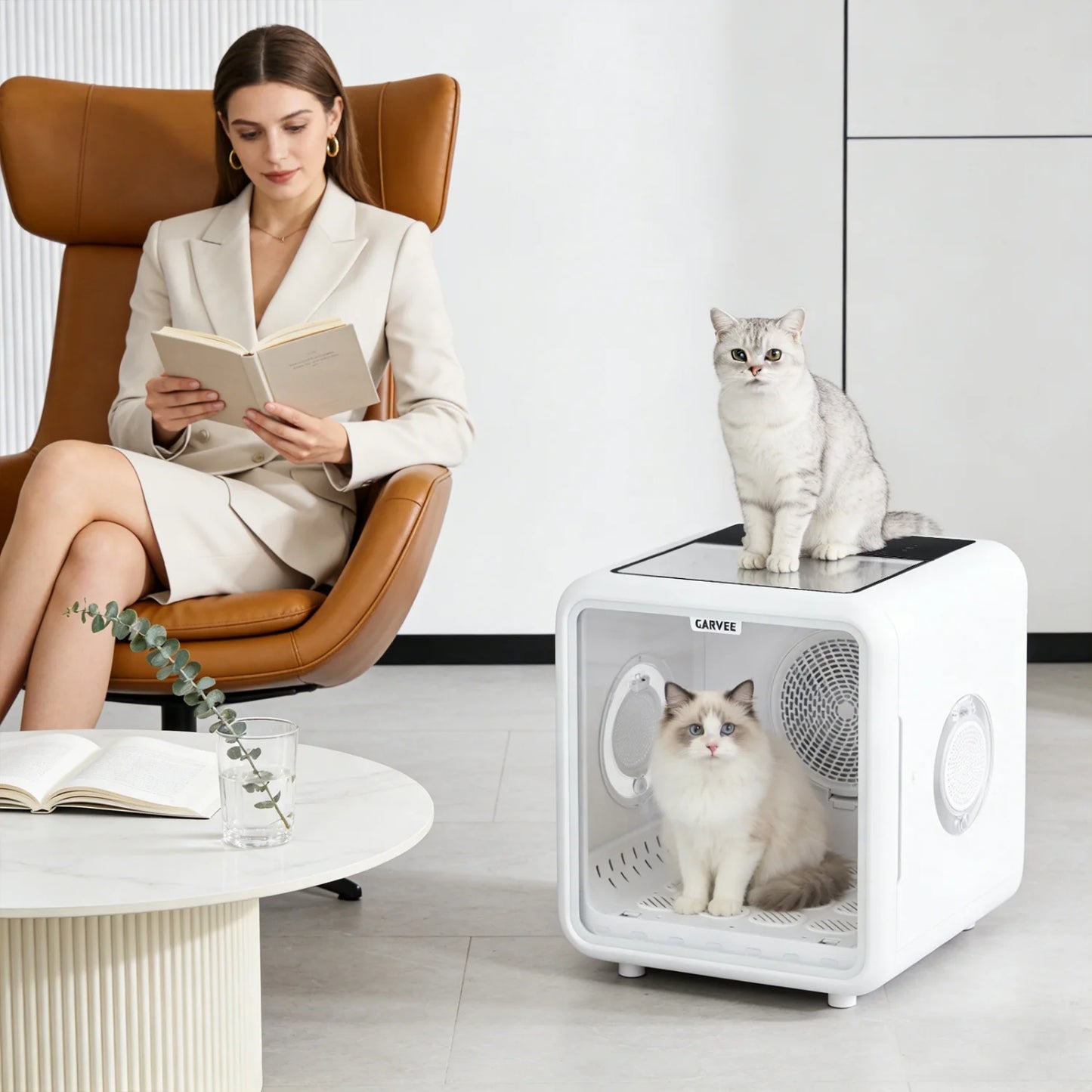 HiMISS 360 Degree Pet Dryer Box With 5 Outlets And Quiet Temperature Control