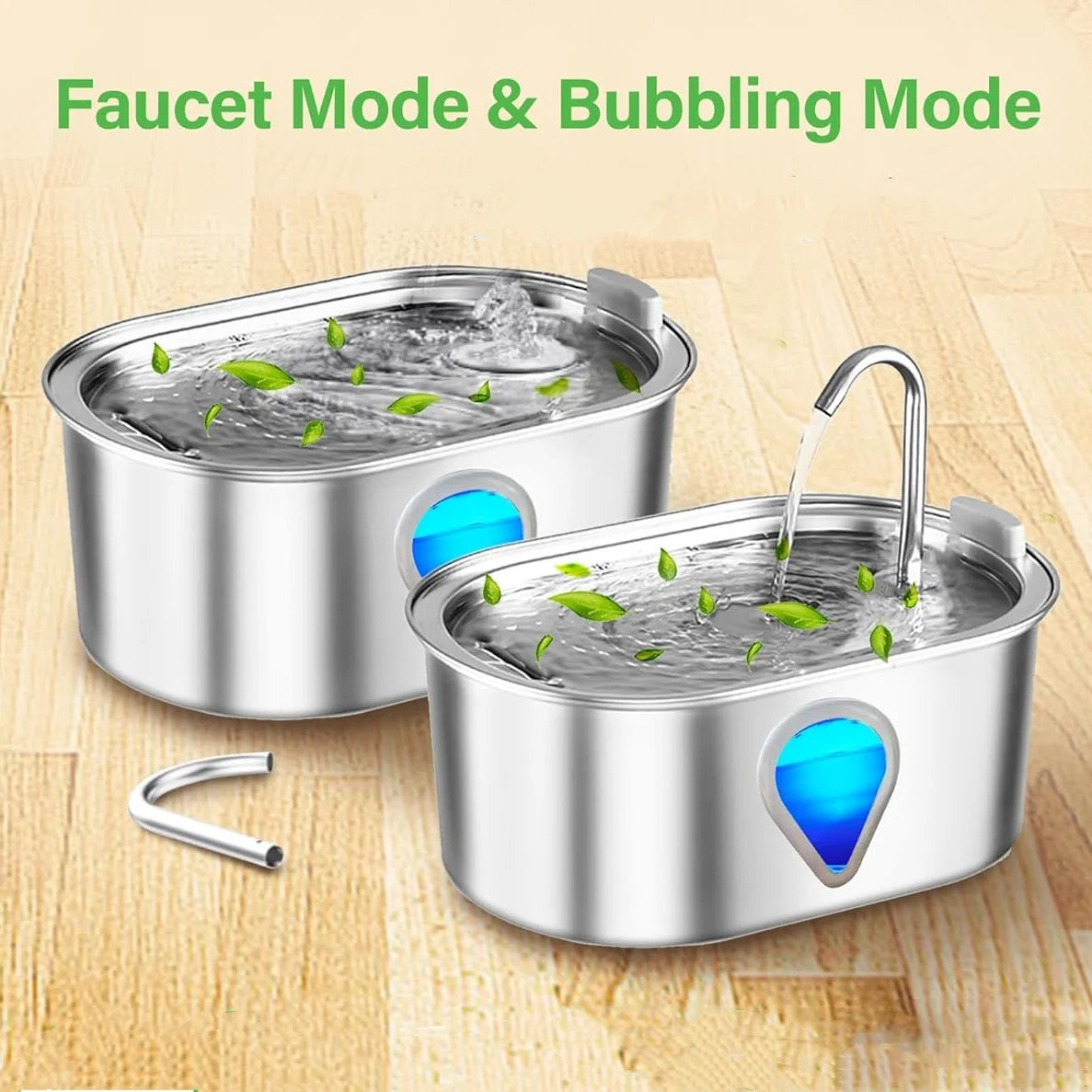 NPET Automatic Cat Water Fountain Stainless Steel
