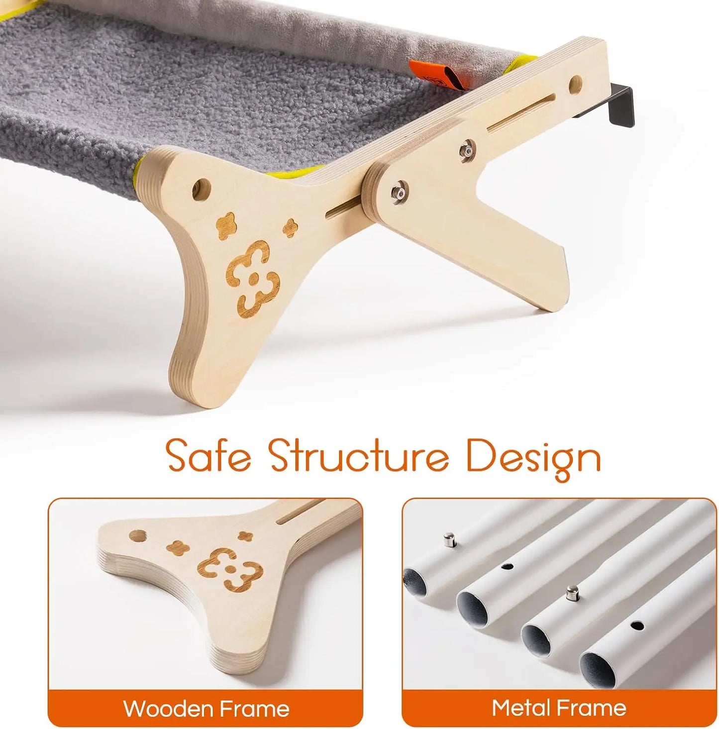 MEWOOFUN 2 In 1 Cat Windowpane Perch Bed Indoor Cats