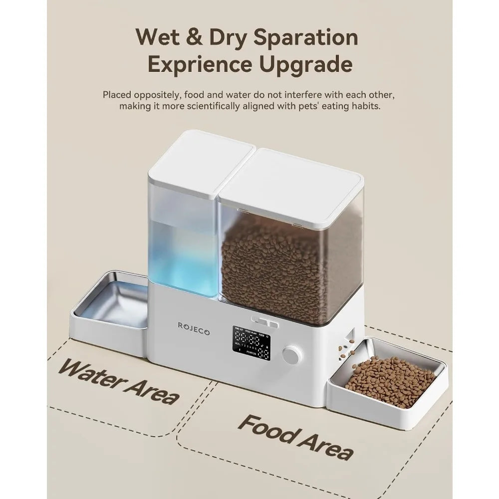 Two In One Automatic Pet Feeder And Water Dispenser