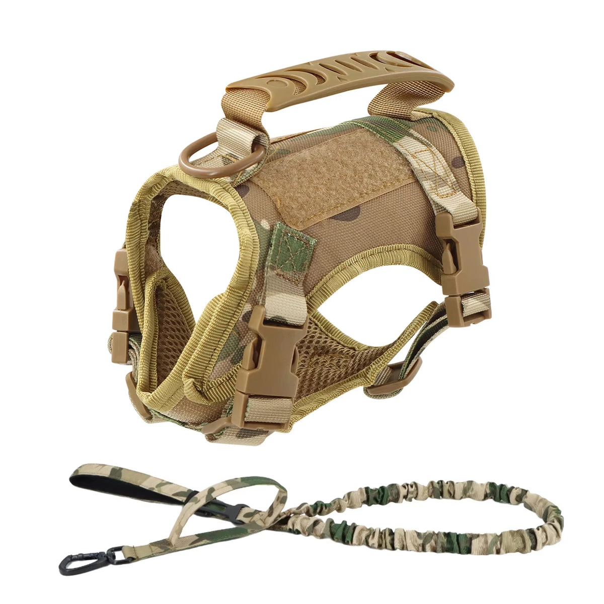 PETRAVEL Tactical Puppy Harness And Leash Set For Small Dogs