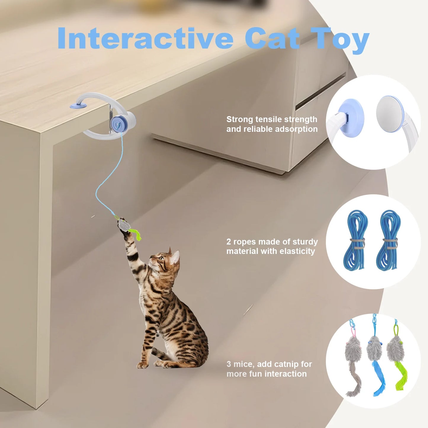 Cityflee Electric Door Hanging Cat Toy Interactive Self Play
