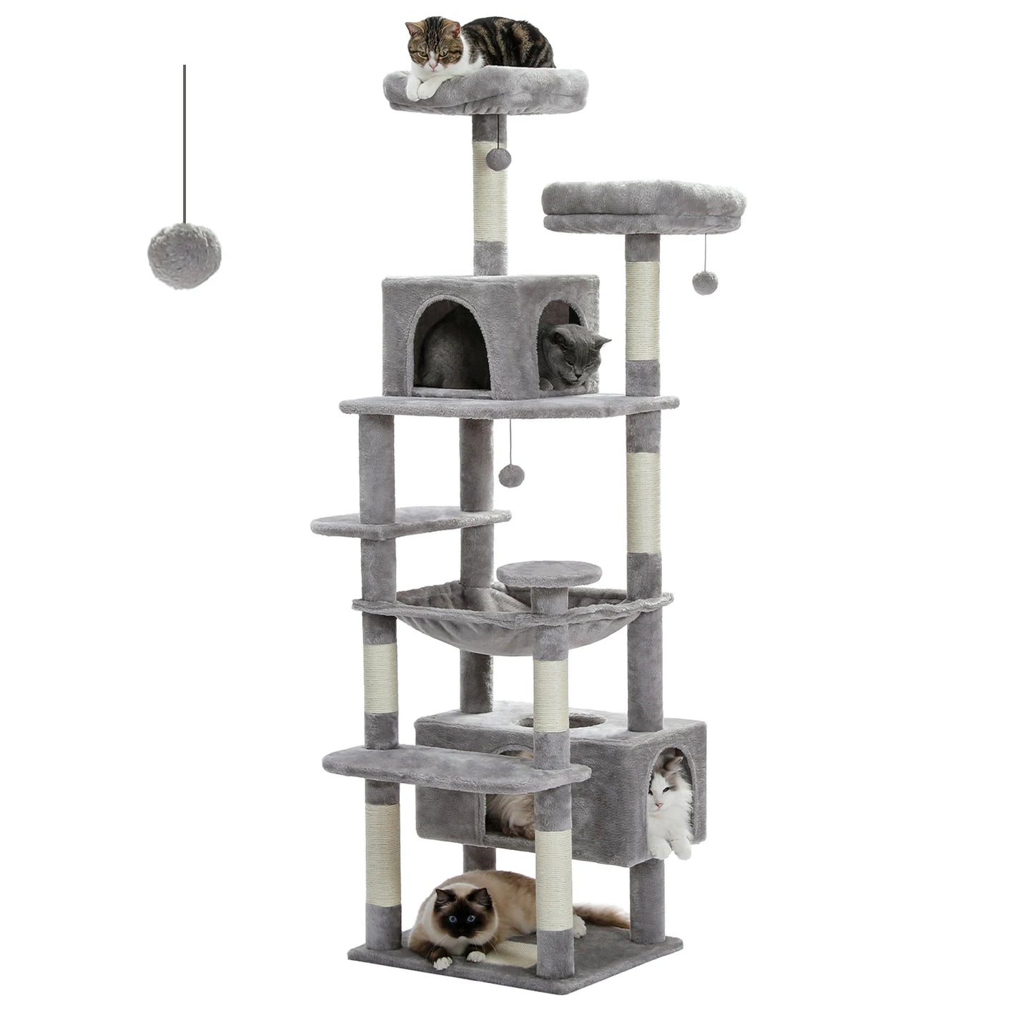 PAWZ Road Cat Tree Indoor Tower With Durable Sisal Posts