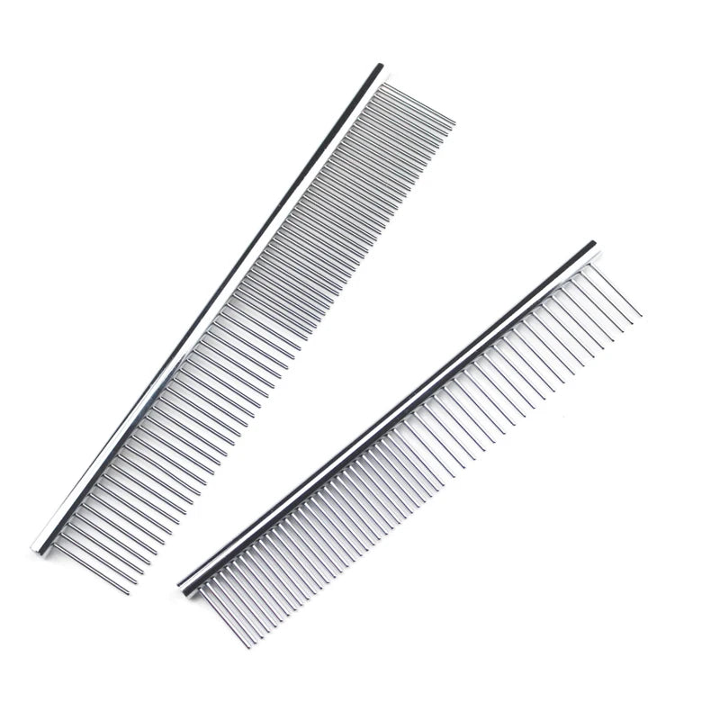 Stainless Steel Dog Comb For Thick Fur Dematting And Grooming