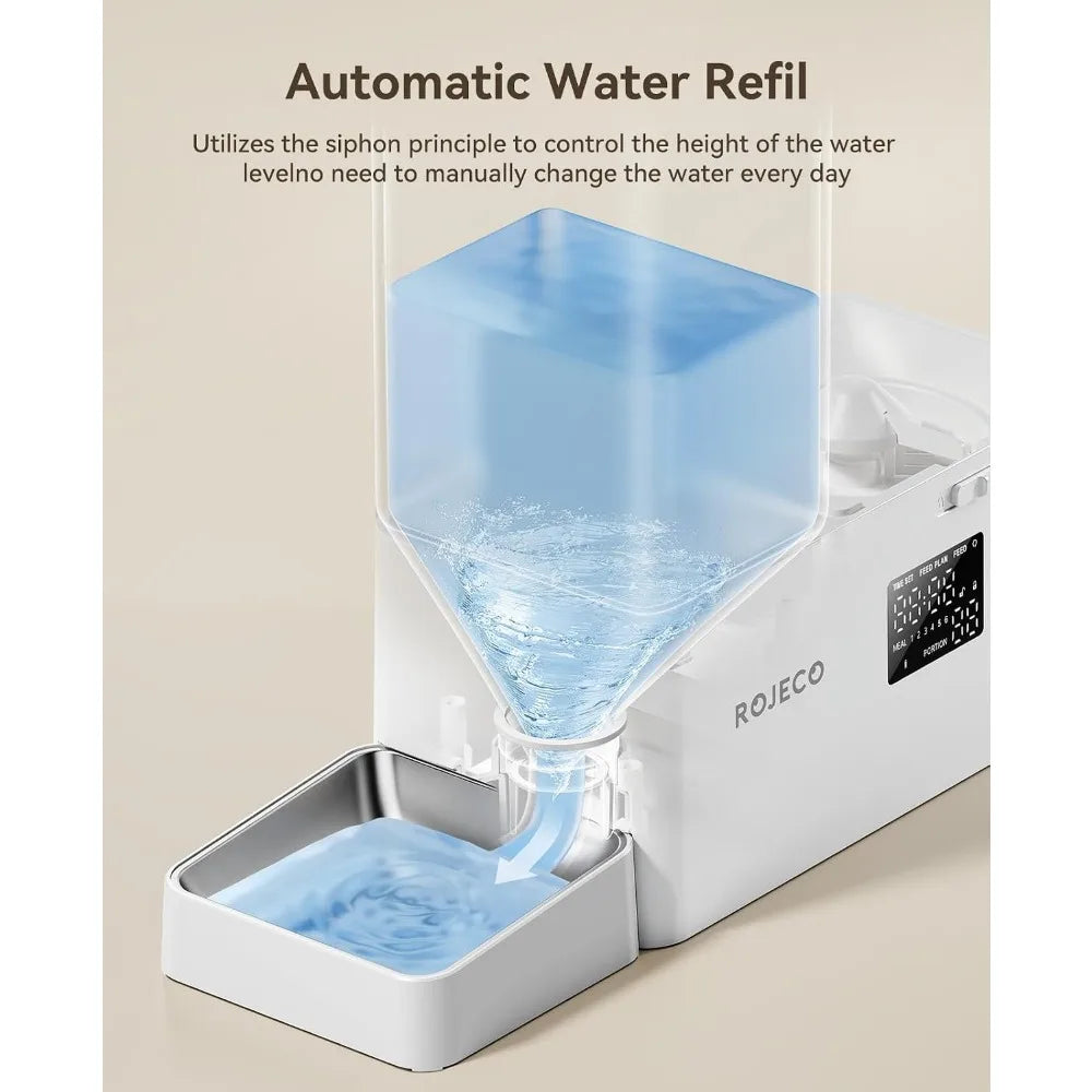 Two In One Automatic Pet Feeder And Water Dispenser
