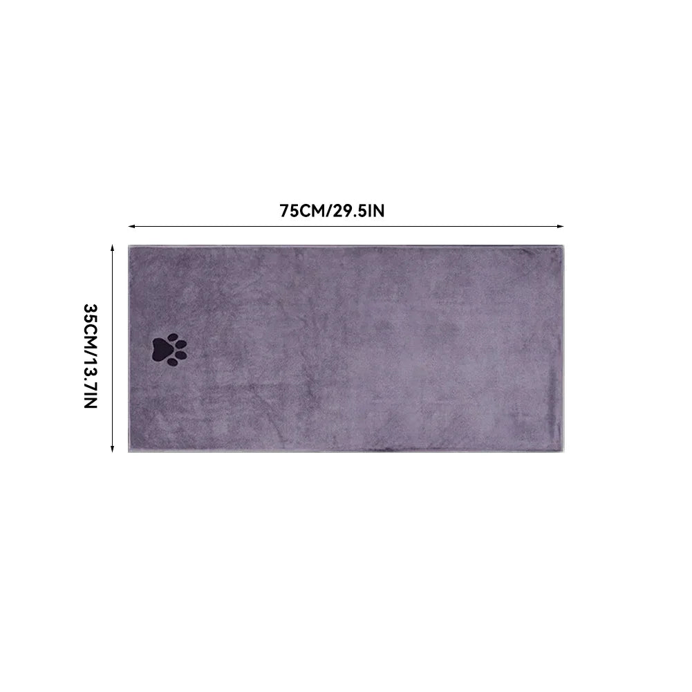 Microfiber Pet Bath Towel for Dogs and Cats Grooming