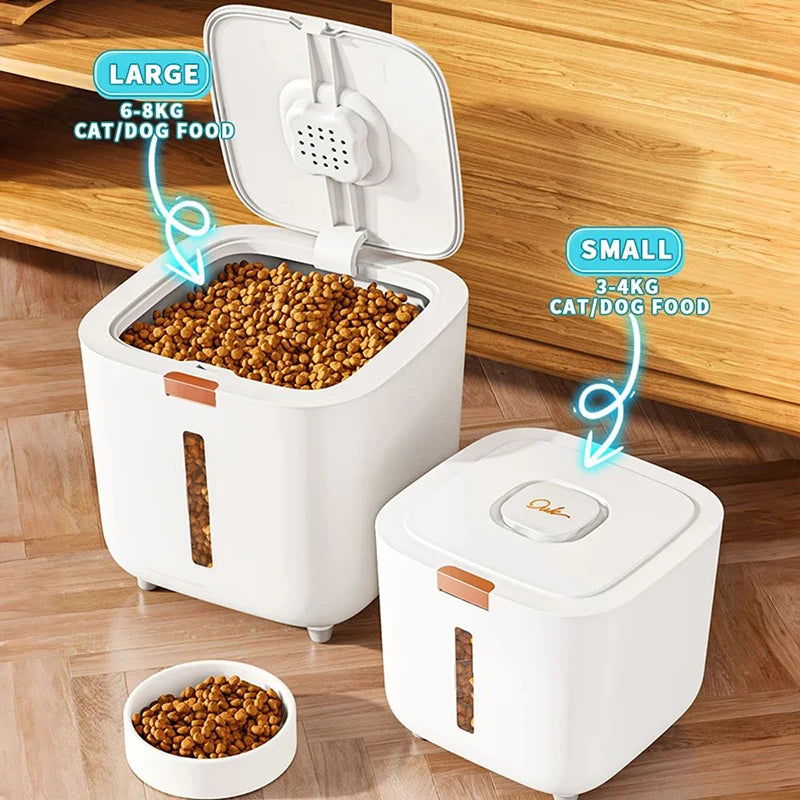 Hign-concerned Pet Food Storage Barrel Moisture Proof Container