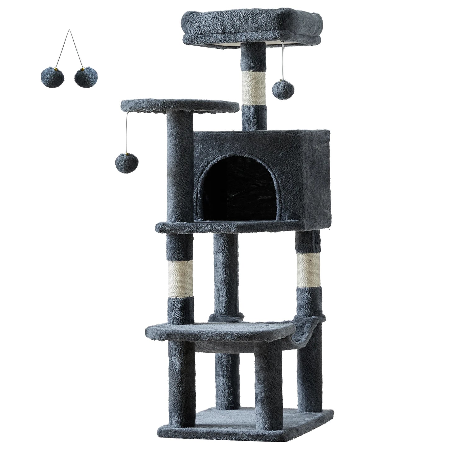 JHK Multi Cat Climbing Cat Tree Tower For Indoor Cats