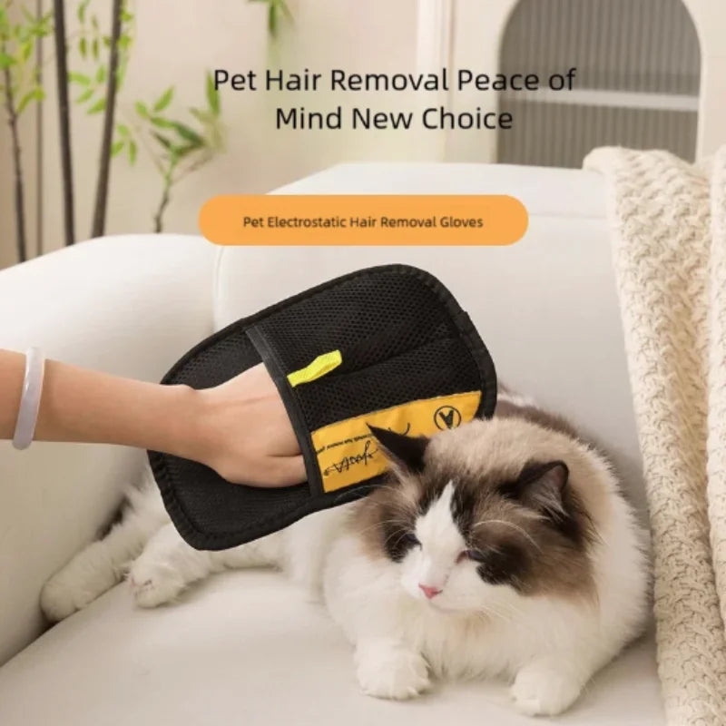 Pet Grooming Gloves for Cat Dog Hair Removal Home Cleaning
