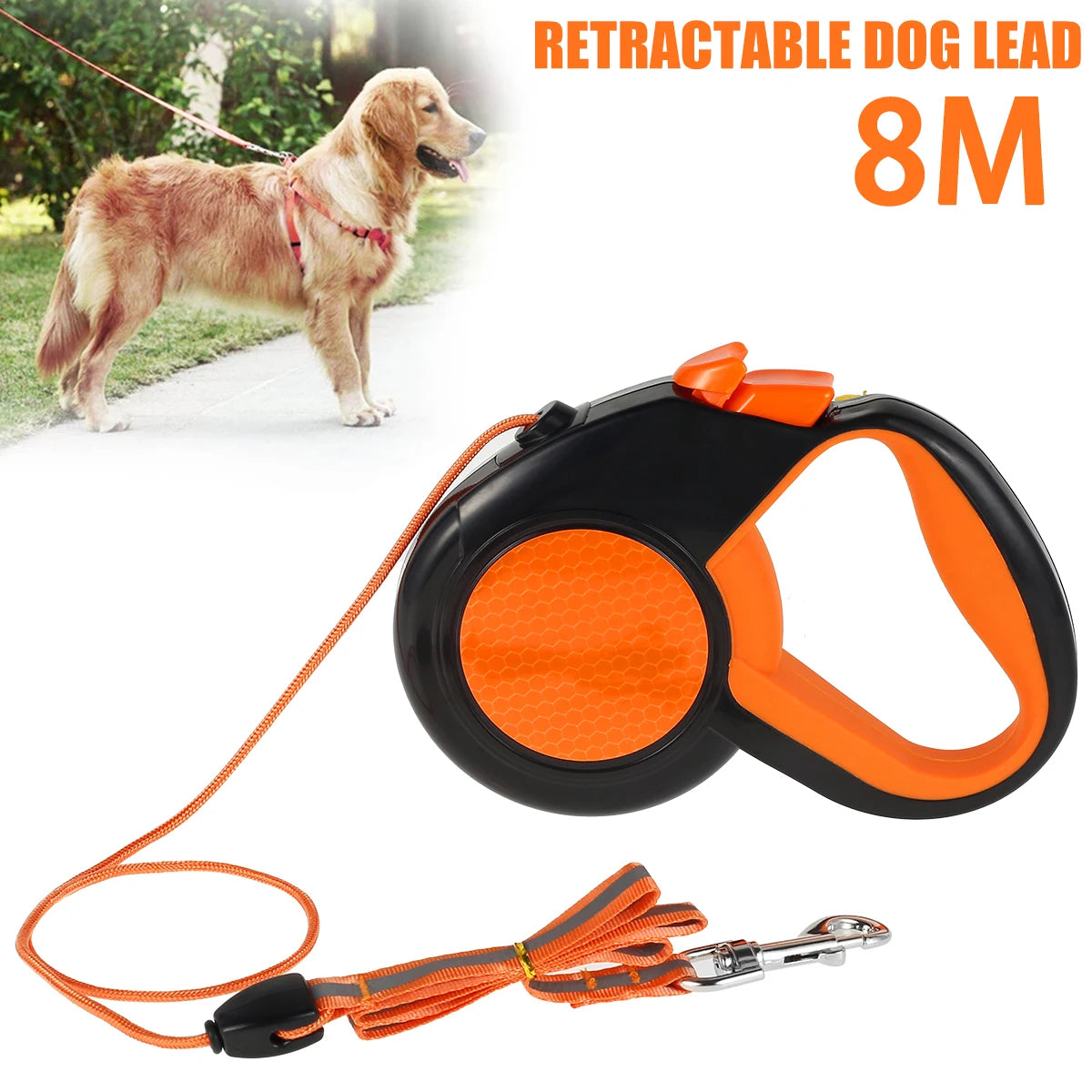 Willstar Retractable Dog Leash Heavy Duty Reflective Tape Non Slip