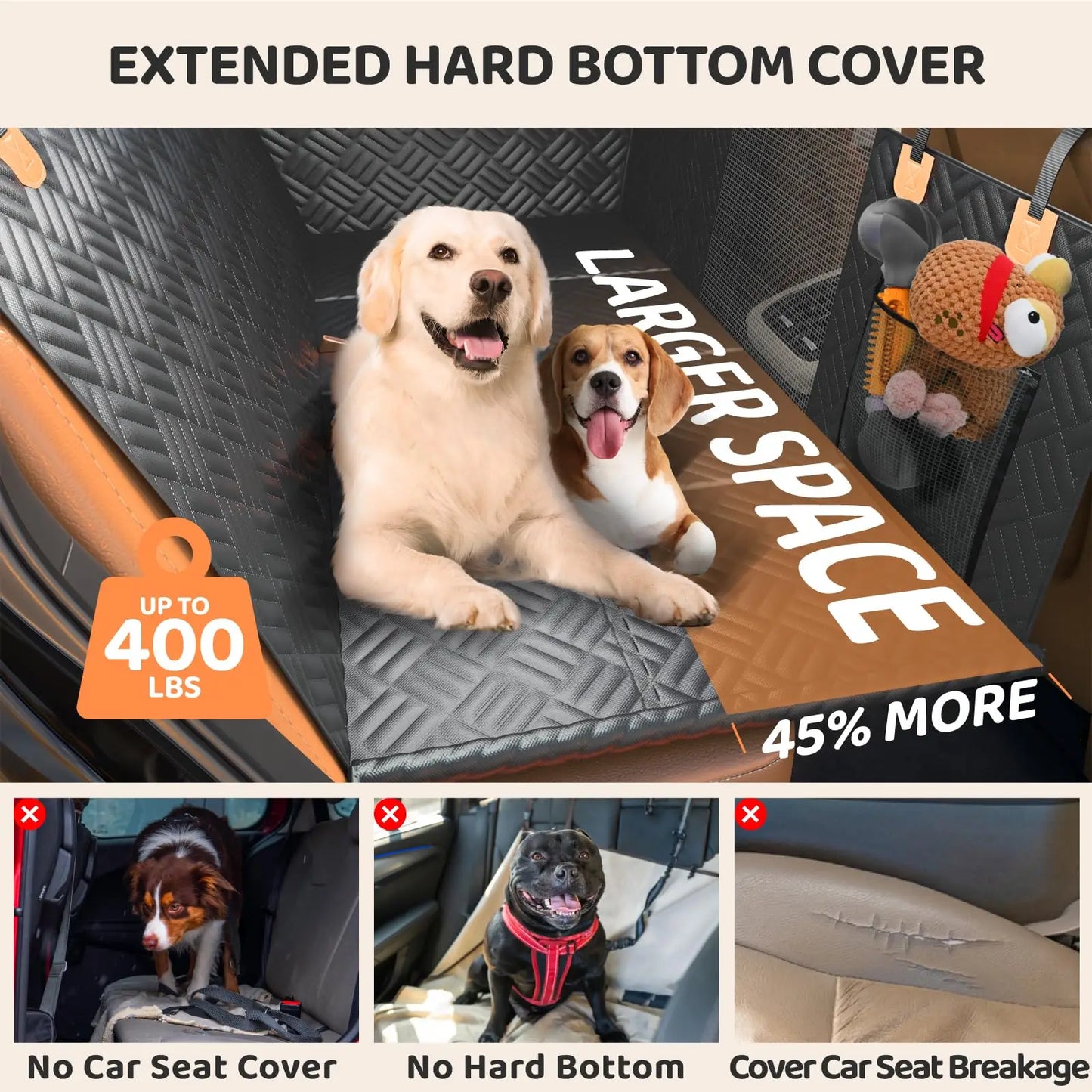 Zhejiang Back Seat Dog Cover Hammock Load Bearing 400 Pounds