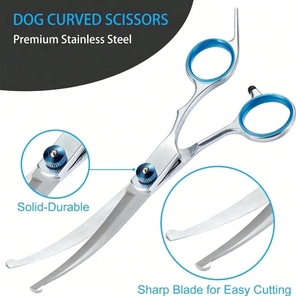 Shuyu Pet Grooming Scissors Kit Stainless Steel Dog Cat Trimmers