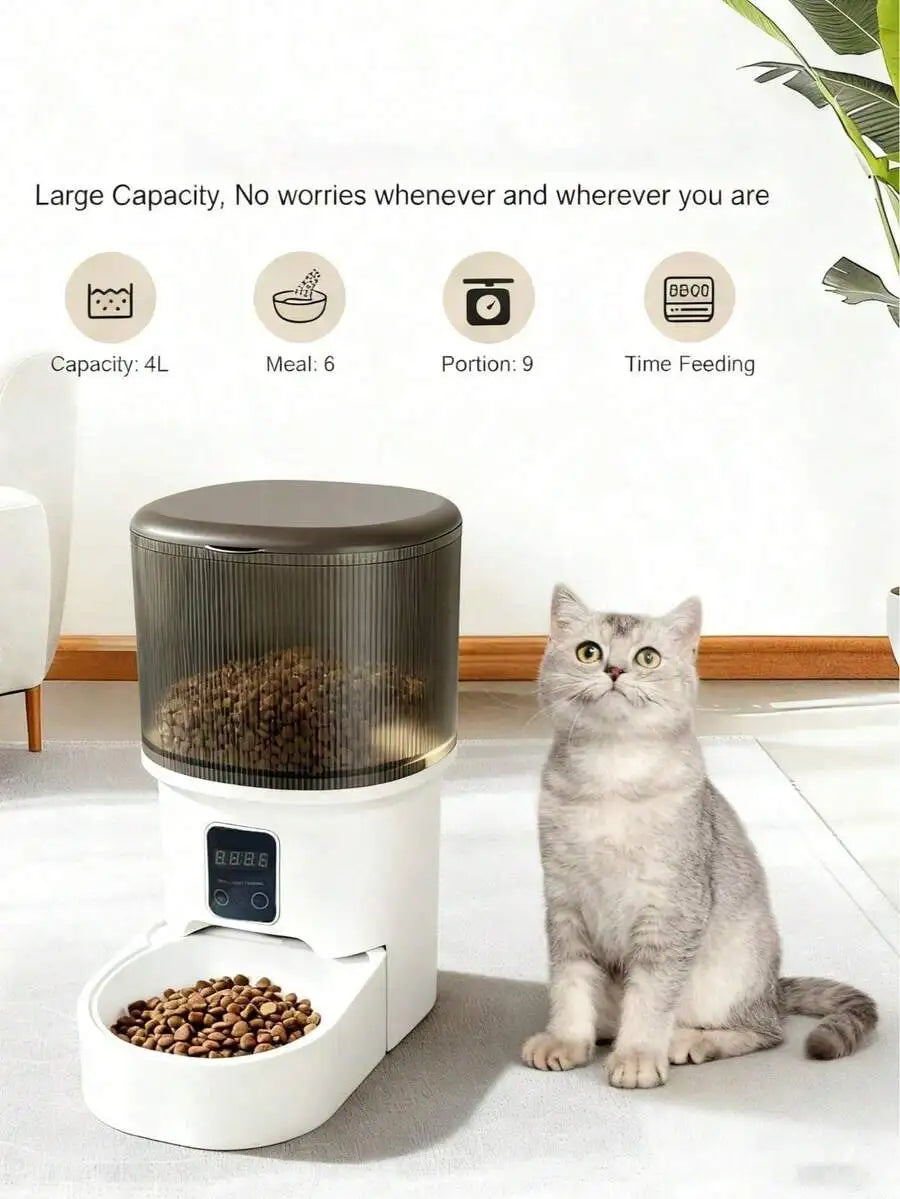 Automatic Pet Feeder For Cats And Dogs, Easy Install
