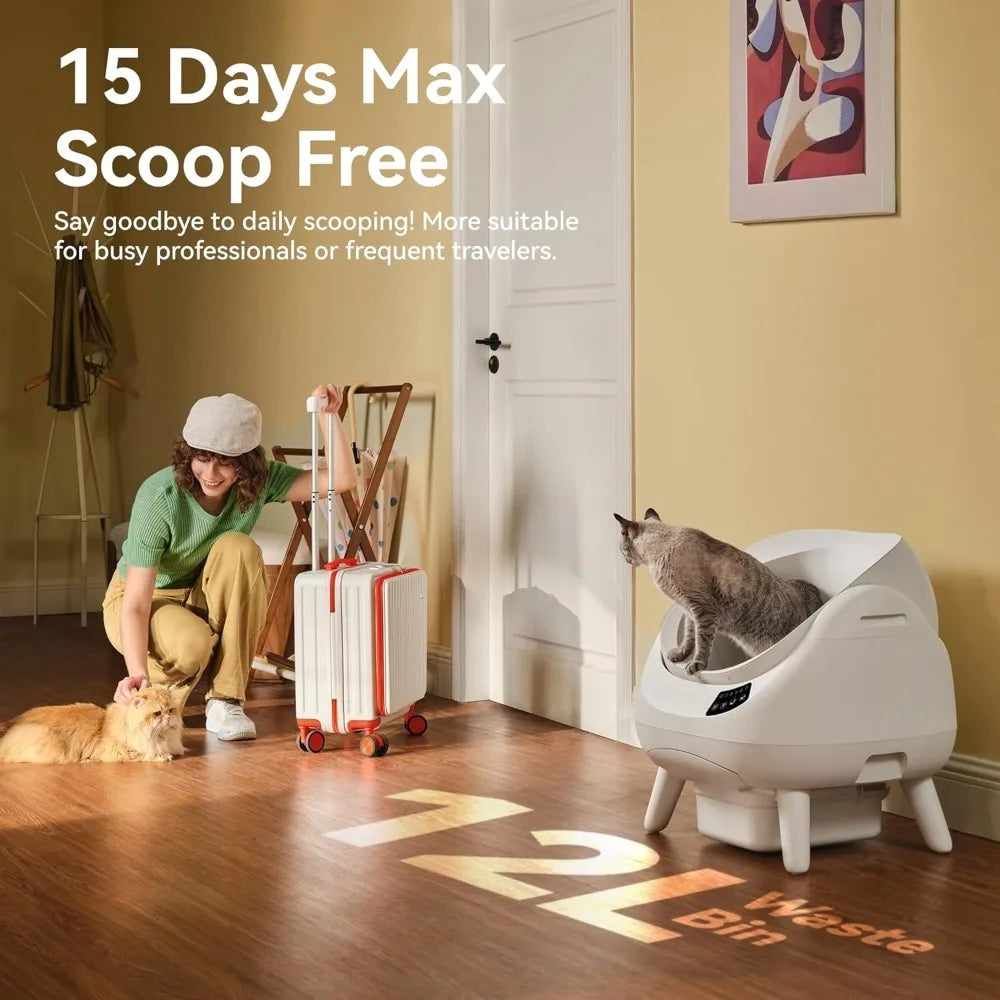 Self Cleaning Cat Litter Box OpenX 5G WiFi