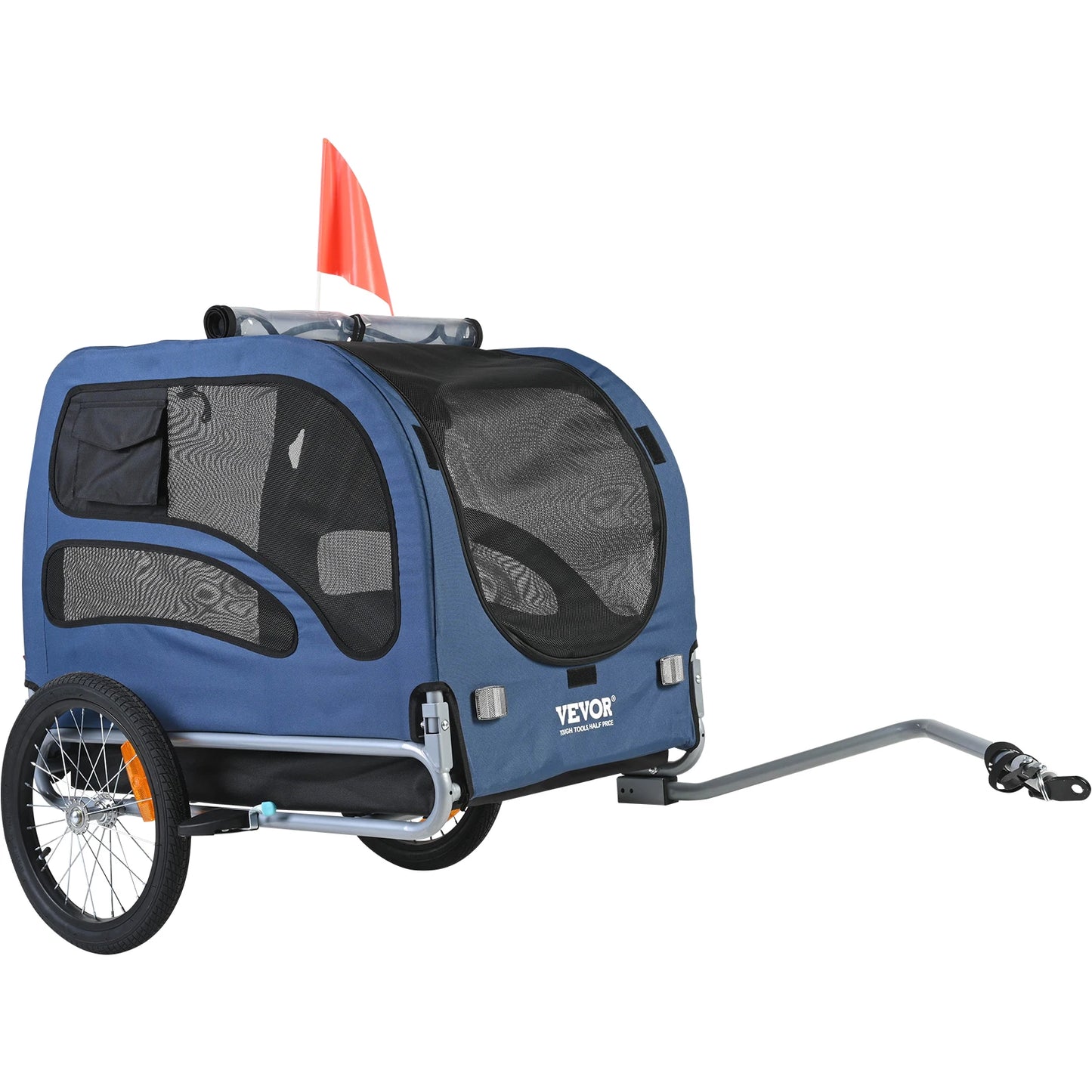 SucceBuy Pet Bicycle Carrier Trailer For Dogs With Coupler