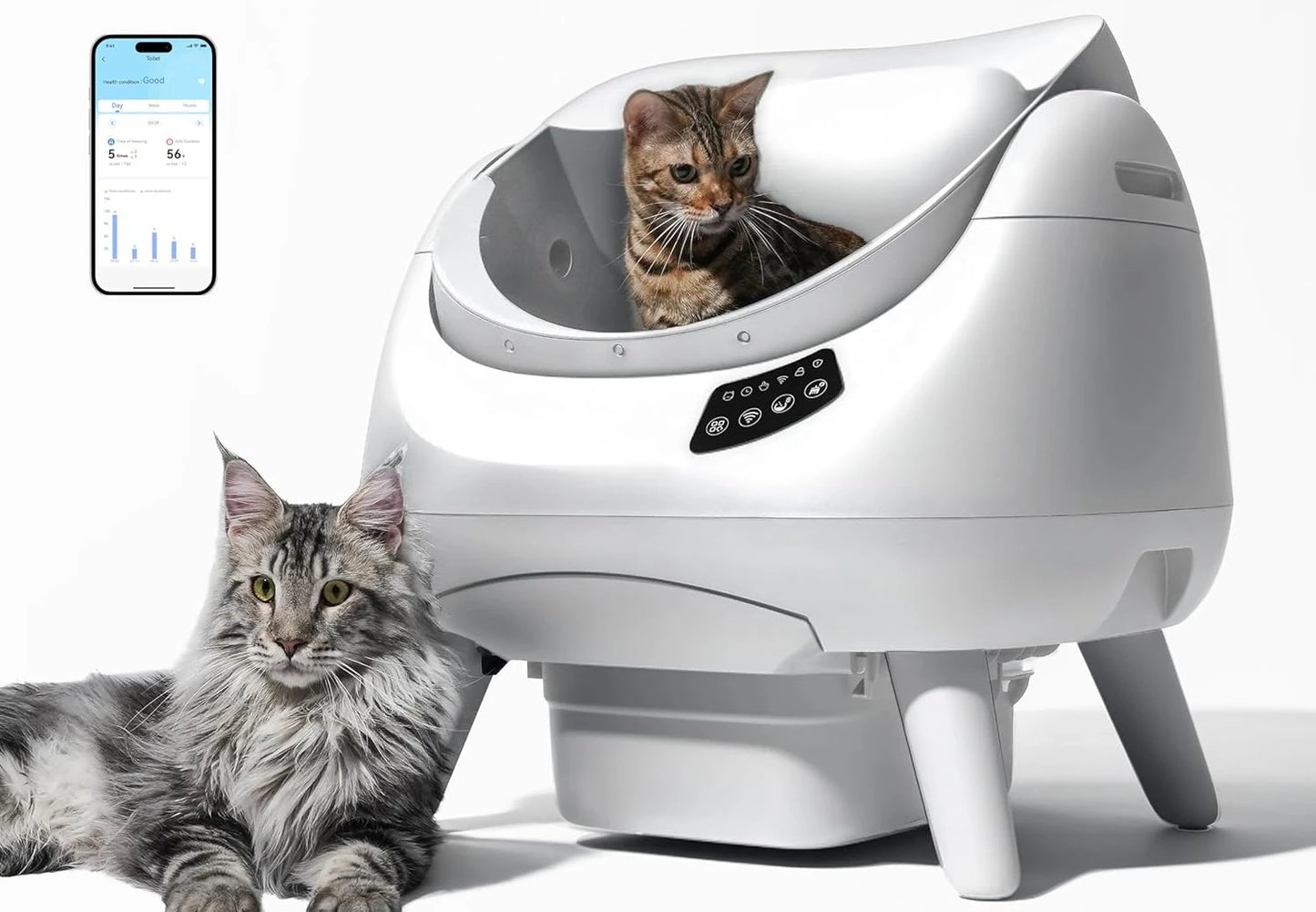 Self Cleaning Cat Litter Box OpenX 5G WiFi