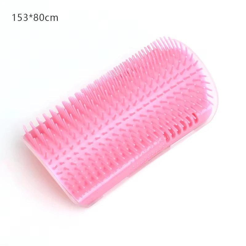Cat Scratcher Massage Comb Corner Scratching Brush With Catnip Grooming