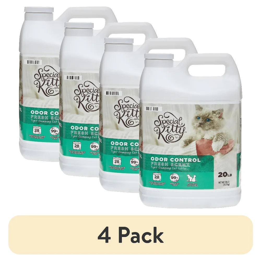 Scoopable Tight Clumping Cat Litter Fresh Scent Odor Control