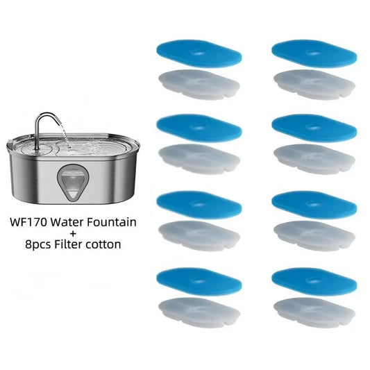 NPET Automatic Cat Water Fountain Stainless Steel
