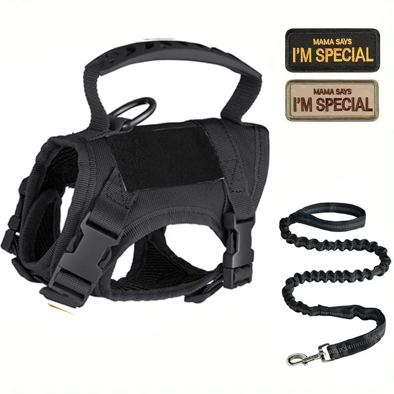 Decoration Ribbons Tactical Cat Dog Harness Leash Soft Mesh Vest
