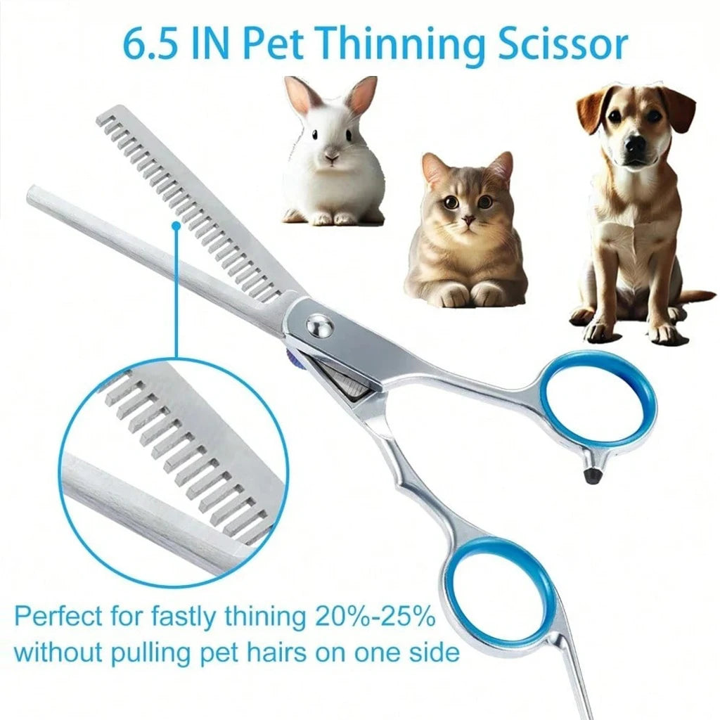 Shuyu Pet Grooming Scissors Kit Stainless Steel Dog Cat Trimmers