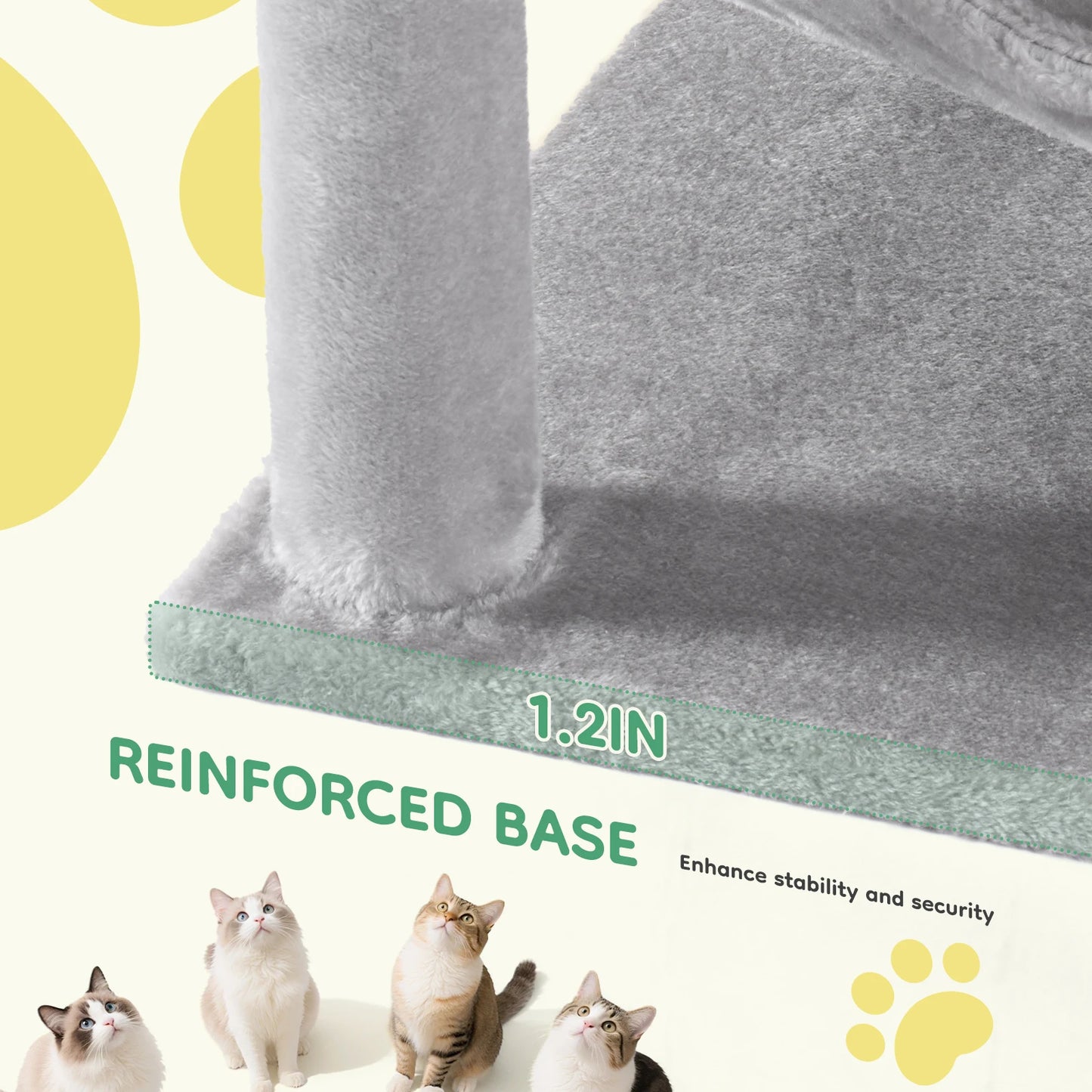 JHK Multi Cat Climbing Cat Tree Tower For Indoor Cats