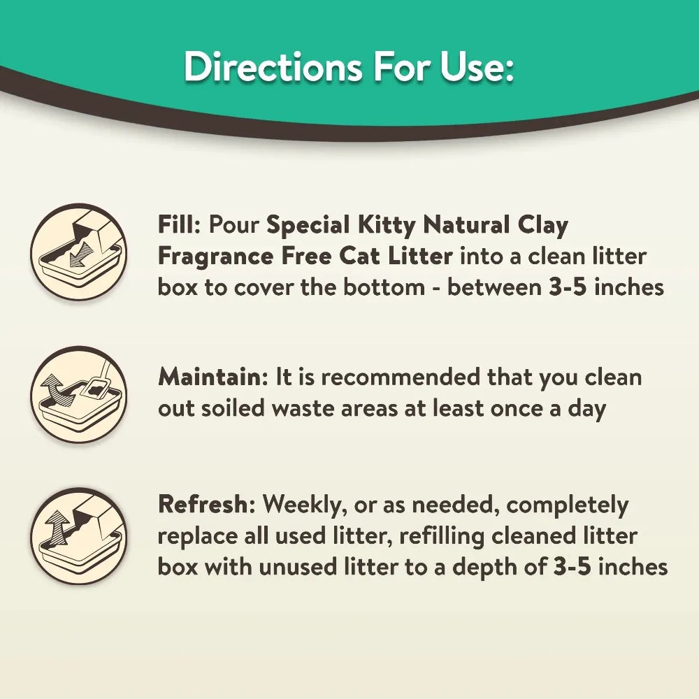 Scoopable Tight Clumping Cat Litter Fresh Scent Odor Control