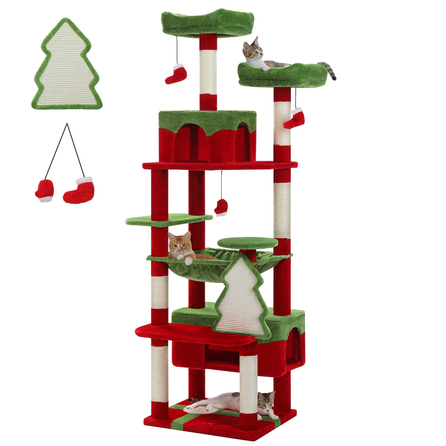 PAWZ Road Cat Tree Indoor Tower With Durable Sisal Posts