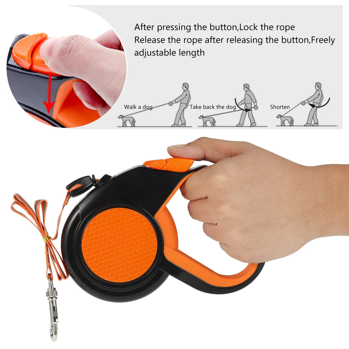 Willstar Retractable Dog Leash Heavy Duty Reflective Tape Non Slip