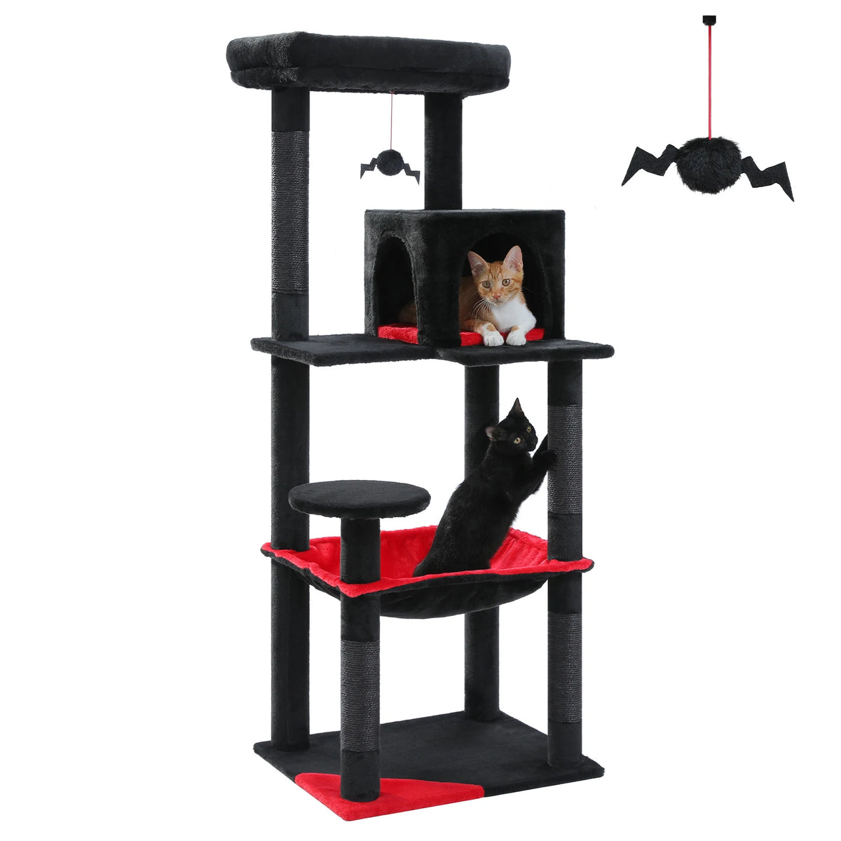 PAWZ Road Gothic Cat Tree With Hammock Scratching Condo
