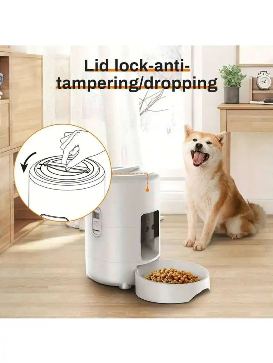 Smart Pet Feeder With App Control For Cats And Dogs