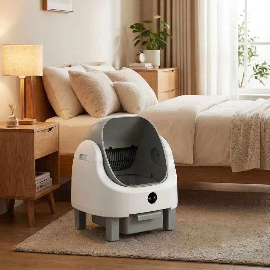 Acekool Open Top Self Cleaning Cat Litter Box With App